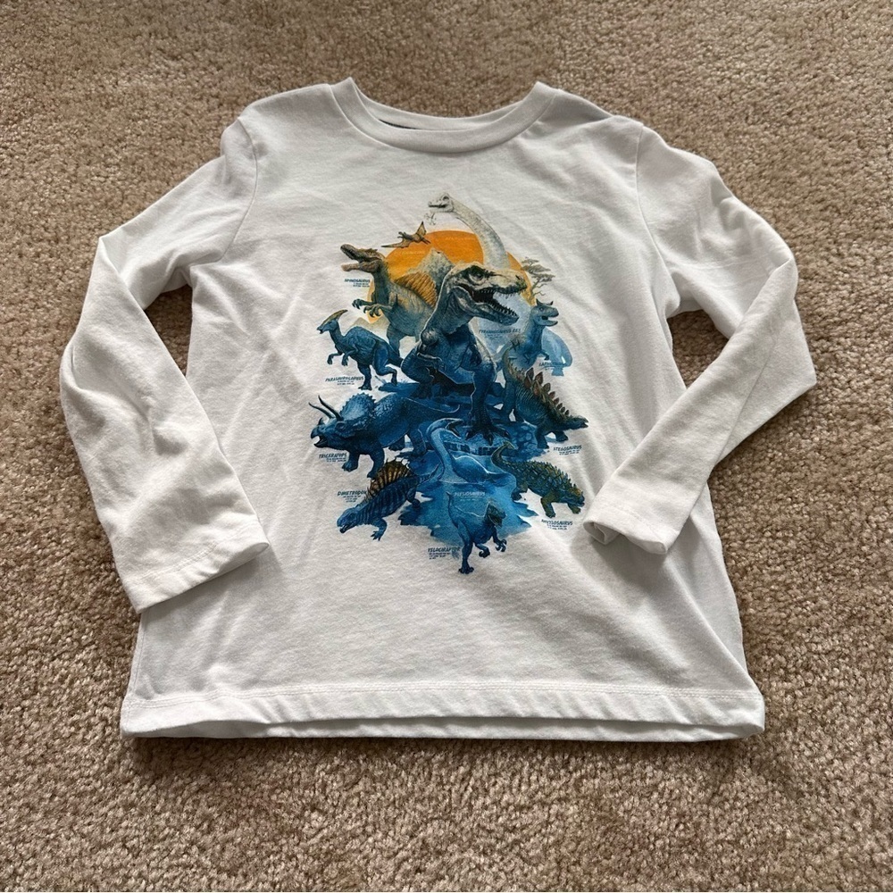 NWOT Little Boys Old Navy Dinosaur Graphic Long Sleeved Shirt!